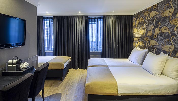 Boutique hotel rooms in amsterdam center